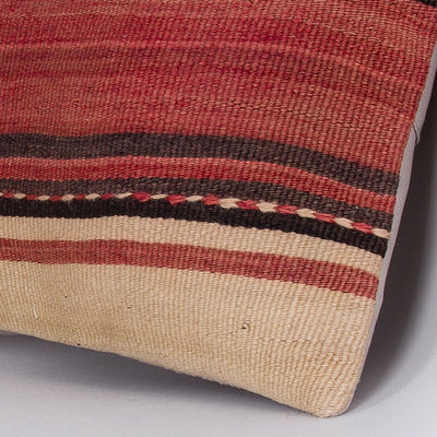 Striped Multiple Color Kilim Pillow Cover 16x16 7327