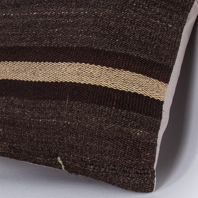 Striped Multiple Color Kilim Pillow Cover 16x16 7374