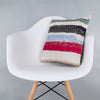 Striped Multiple Color Kilim Pillow Cover 16x16 7383
