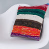 Striped Multiple Color Kilim Pillow Cover 16x16 7395
