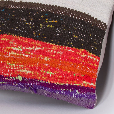 Striped Multiple Color Kilim Pillow Cover 16x16 7395