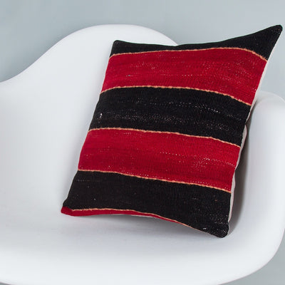 Striped Multiple Color Kilim Pillow Cover 16x16 7473