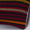 Striped Multiple Color Kilim Pillow Cover 16x16 7579