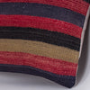 Striped Multiple Color Kilim Pillow Cover 16x16 7588