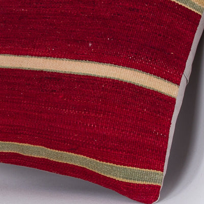 Striped Multiple Color Kilim Pillow Cover 16x16 7590