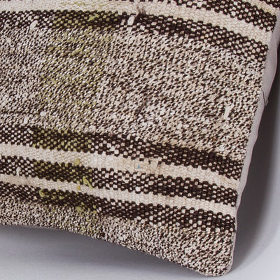 Striped Multiple Color Kilim Pillow Cover 16x16 7602