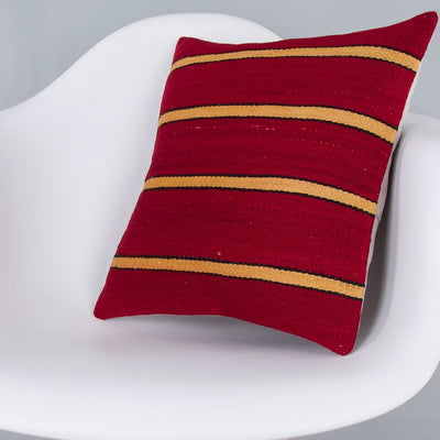 Striped Multiple Color Kilim Pillow Cover 16x16 7621