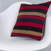 Striped Multiple Color Kilim Pillow Cover 16x16 7629
