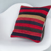 Striped Multiple Color Kilim Pillow Cover 16x16 7666