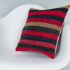 Striped Multiple Color Kilim Pillow Cover 16x16 7671