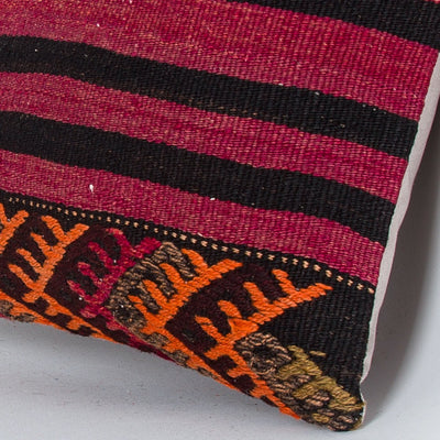 Striped Multiple Color Kilim Pillow Cover 16x16 7699