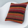 Striped Multiple Color Kilim Pillow Cover 16x16 7730