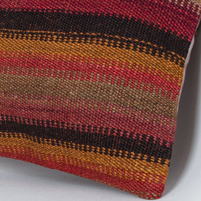 Striped Multiple Color Kilim Pillow Cover 16x16 7730
