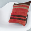 Striped Multiple Color Kilim Pillow Cover 16x16 7752