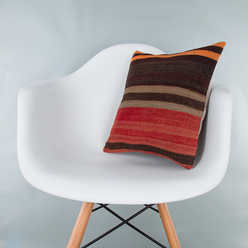 Striped Multiple Color Kilim Pillow Cover 16x16 7764
