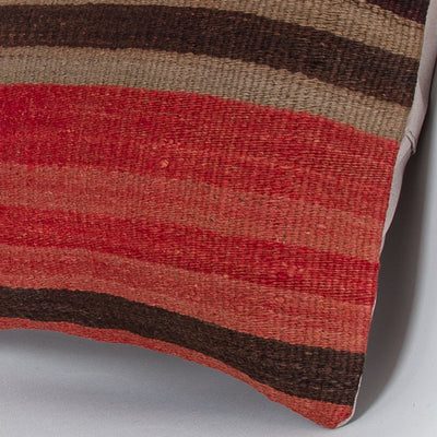 Striped Multiple Color Kilim Pillow Cover 16x16 7764
