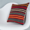 Striped Multiple Color Kilim Pillow Cover 16x16 7968
