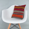 Striped Multiple Color Kilim Pillow Cover 16x16 7973