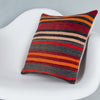 Striped Multiple Color Kilim Pillow Cover 16x16 7976