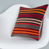 Striped Multiple Color Kilim Pillow Cover 16x16 7980