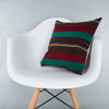 Striped Multiple Color Kilim Pillow Cover 16x16 8083