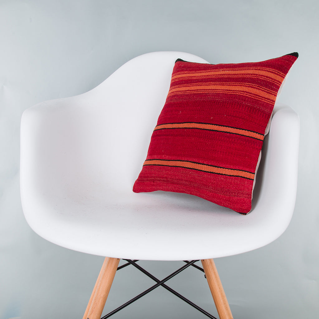 Striped Multiple Color Kilim Pillow Cover 16x16 8112