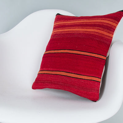 Striped Multiple Color Kilim Pillow Cover 16x16 8112