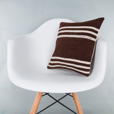 Striped Multiple Color Kilim Pillow Cover 16x16 8115