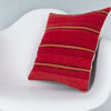 Striped Multiple Color Kilim Pillow Cover 16x16 8118