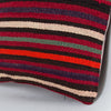 Striped Multiple Color Kilim Pillow Cover 16x16 8137