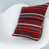 Striped Multiple Color Kilim Pillow Cover 16x16 8138