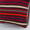 Striped Multiple Color Kilim Pillow Cover 16x16 8140