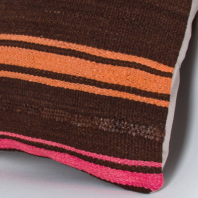 Striped Multiple Color Kilim Pillow Cover 16x16 8178