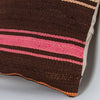 Striped Multiple Color Kilim Pillow Cover 16x16 8185