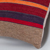 Striped Multiple Color Kilim Pillow Cover 16x16 8200