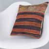 Striped Multiple Color Kilim Pillow Cover 16x16 8211