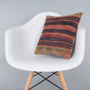 Striped Multiple Color Kilim Pillow Cover 16x16 8212