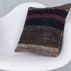 Striped Multiple Color Kilim Pillow Cover 16x16 8236