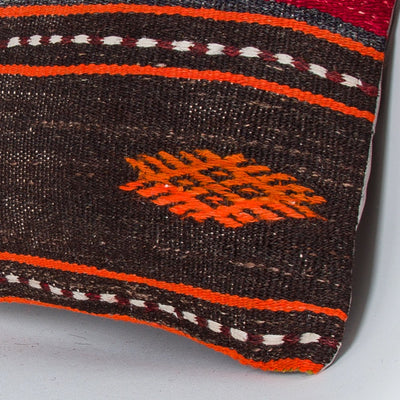 Striped Multiple Color Kilim Pillow Cover 16x16 8307