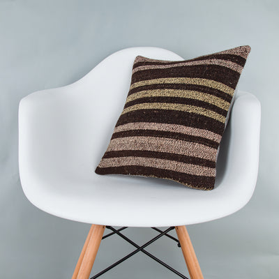 Striped Multiple Color Kilim Pillow Cover 16x16 8400