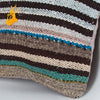 Striped Multiple Color Kilim Pillow Cover 16x16 8420