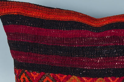 Striped Multiple Color Kilim Pillow Cover 16x24 8443