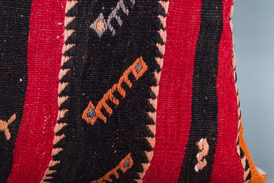 Striped Multiple Color Kilim Pillow Cover 16x24 8447