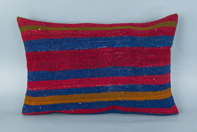 Striped Multiple Color Kilim Pillow Cover 16x24 8460