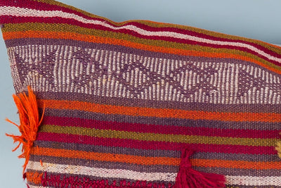 Striped Multiple Color Kilim Pillow Cover 16x24 8471