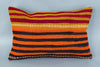 Striped Multiple Color Kilim Pillow Cover 16x24 8489