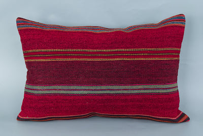 Striped Multiple Color Kilim Pillow Cover 16x24 8494