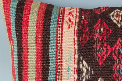 Striped Multiple Color Kilim Pillow Cover 16x24 8496