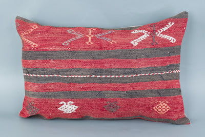 Striped Multiple Color Kilim Pillow Cover 16x24 8524