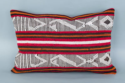 Striped Multiple Color Kilim Pillow Cover 16x24 8526